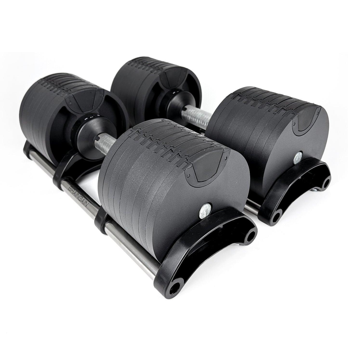 BRAINGAIN 40kg Round Adjustable Dumbbell 16 Dumbbells in 1 2.5kg increment