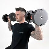 36kg Octagon Adjustable Dumbbell (Pair) - 4kg Increment