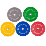 Coloured HD Bumper Weight Rubber Plates - 5kg to 25kg