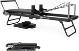 Foldable Reformer Pilates Machine - Midnight Black / Cloud Grey