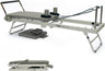 Foldable Reformer Pilates Machine - Midnight Black / Cloud Grey