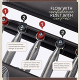 Foldable Reformer Pilates Machine - Midnight Black / Cloud Grey